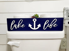 Load image into Gallery viewer, 3D Lake Life Toilet Paper Holder - Cabin Bathroom Decor - Wooden Box - Bathroom Storage Box - Toilet Paper Box - Lakehouse Decor
