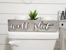 Load image into Gallery viewer, 3D Well Shit toilet box - Box for Toilet - Toilet Paper Holder - Rustic Bathroom Decor - Funny Bathroom Decor - Toilet Tray
