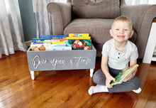 Load image into Gallery viewer, Personalized 3d Book Library box- Book Box - Book Storage - Kids books - Book caddy - Toy box, gift for boy, gift for girl
