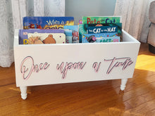 Load image into Gallery viewer, Personalized 3d Book storage Box - Baby Shower Gift - Book Box - Book Storage - Gift for Baby - Book caddy - Kids room storage
