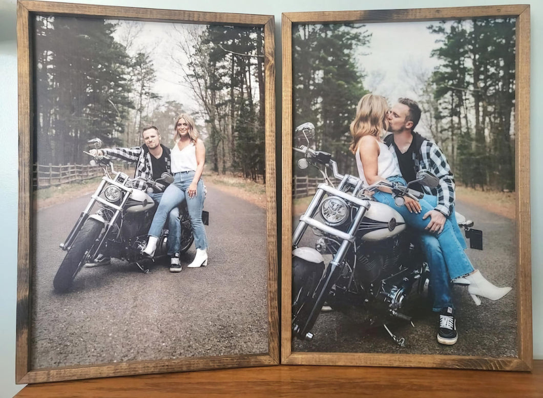 Wooden Framed Family Photos