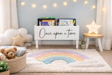 Load image into Gallery viewer, Just one more story Book Bin - Book Storage - Books - Toy Storage - Bookcase - Nursery Decor - Baby Shower Gift - Kids gift
