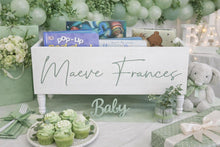 Load image into Gallery viewer, Personalized Book storage Box - Baby Shower Gift - Book Box - Book Storage - Gift for Baby - Book caddy - Kids room storage
