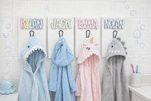 Load image into Gallery viewer, Kids Towel Hooks | 3D Farm Style | Backpack Hooks | Kids Bathroom Towel Hooks | Personalized Bathroom Hooks | Towel Rack | Towel Holder
