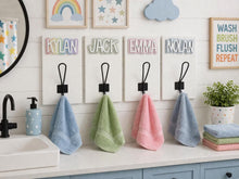 Load image into Gallery viewer, Kids Towel Hooks | 3D Farm Style | Backpack Hooks | Kids Bathroom Towel Hooks | Personalized Bathroom Hooks | Towel Rack | Towel Holder
