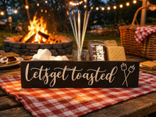 Load image into Gallery viewer, 3D Smores station box - Let's get toasted - Smores box - Camping station - Smores Bar - Smores - Camping food box - Outdoor Food Tray
