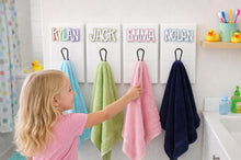 Load image into Gallery viewer, Kids Towel Hooks | 3D Farm Style | Backpack Hooks | Kids Bathroom Towel Hooks | Personalized Bathroom Hooks | Towel Rack | Towel Holder
