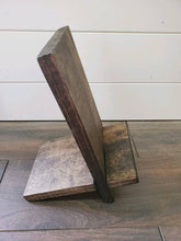 Load image into Gallery viewer, Collapsible Cookbook Stand - Rustic Cookbook Holder
