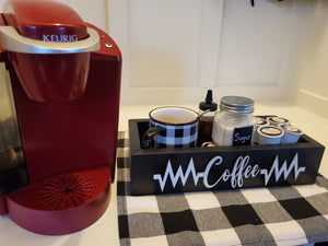3D Coffee station box - Coffee box - Coffee is Life- Coffee Bar - Coffee - Kitchen storage box - Coffee Caddy