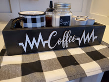 Load image into Gallery viewer, 3D Coffee station box - Coffee box - Coffee is Life- Coffee Bar - Coffee - Kitchen storage box - Coffee Caddy
