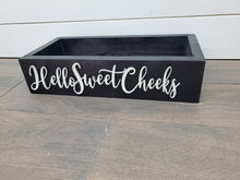 Load image into Gallery viewer, 3d Hello sweet cheeks box | Toilet box | bathroom storage | Bathroom decor | Hello Sweet Cheeks | Funny bathroom decor | Toilet tray

