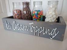 Load image into Gallery viewer, 3D Ice cream topping box - Ice cream box - Camping station - Ice cream Bar - Ice Cream- Party food box - Outdoor Food Tray
