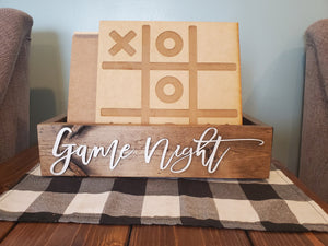3D Game Night Box - Game Storage Box - Gift Box - Family Night - Games - Camping food box - Outdoor Food Tray - Gift for kids