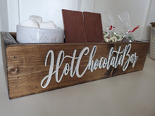 Load image into Gallery viewer, Hot Chocolate Station Decorative Farmhouse Storage Box
