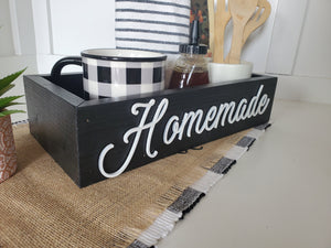 Homemade | Homemade Sign | Farmhouse Decor | Party Decor | Storage box | mason jar box | Rustic box| Kitchen Storage| Recipe box