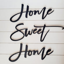 Load image into Gallery viewer, 3D Home Sweet Home Sign | Above Couch Sign | Living Room Signs | Home Sweet Home Wood Sign | Family Room Signs| Framed Wood Signs
