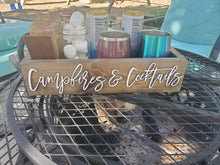 Load image into Gallery viewer, 3D Campfires &amp; Cocktails Box - Smores box - Camping station - Smores Bar - Smores - Camping food box - Outdoor Food Tray
