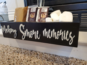 3D Making S'more memories box - Smores box - Camping station - Smores Bar - Smores - Camping food box - Outdoor Food Tray