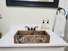 Load image into Gallery viewer, 3D Hello gorgeous box - Makeup Tray - Bathroom box - storage for makeup - Makeup Bar - Bathroom Caddy - Dorm Room Storage - Bathroom box
