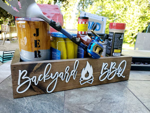 3D Backyard BBQ Box- Backyard BBQ - bbq Caddy - Camping Station - bbq Bar - Father's Day Gift- Grill Caddy - Smores Kit - Outdoor for Men