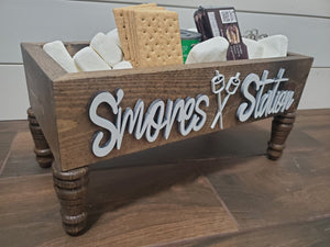3D Smores station box - Smores box - Camping station - Smores Bar - Smores - Camping food box - Outdoor Food Tray