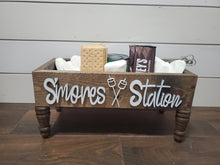 Load image into Gallery viewer, 3D Smores station box - Smores box - Camping station - Smores Bar - Smores - Camping food box - Outdoor Food Tray
