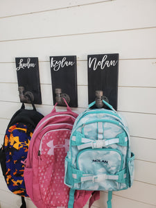 3d Custom Backpacks hooks, Towel Holder, Bathroom Decor, Farmhouse Bathroom Decor, Personalized Decor, Laundry Room Decor, large clothespin