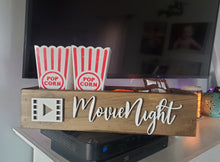 Load image into Gallery viewer, 3D Movie Night box - Movie box - Candy station - Candy Bar - Movies - Camping food box - Outdoor Food Tray

