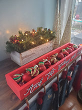 Load image into Gallery viewer, 3D And the stockings were hung Stocking Holder Box, Mantel decor, Fireplace Decor, Personalized Stocking holder, Family Stockings
