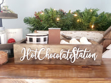 Load image into Gallery viewer, 3D Hot Chocolate Station box - Chocolate box - Drink station - Hot Chocolate Bar - Dessert Bar - Camping food box - Outdoor Food Tray
