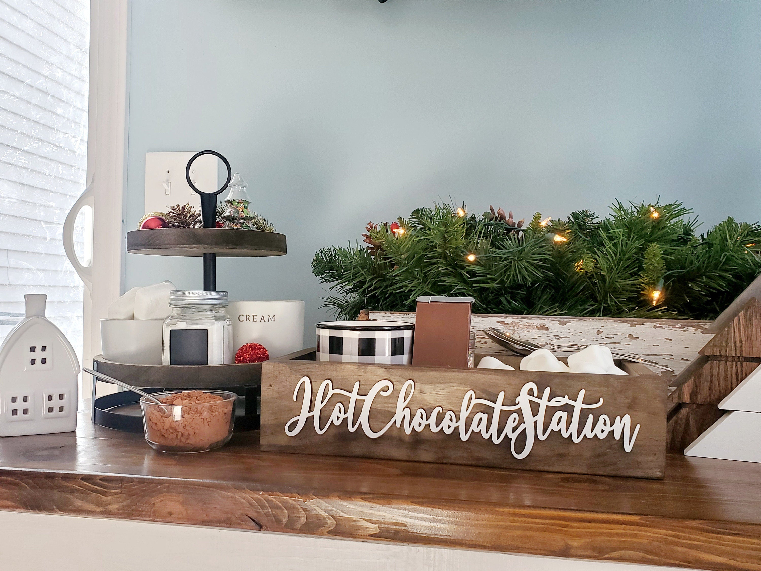 3D Hot Chocolate Station - Hot Chocolate Decorative Storage Tray – TJS  CUSTOM DESIGN AND DECOR