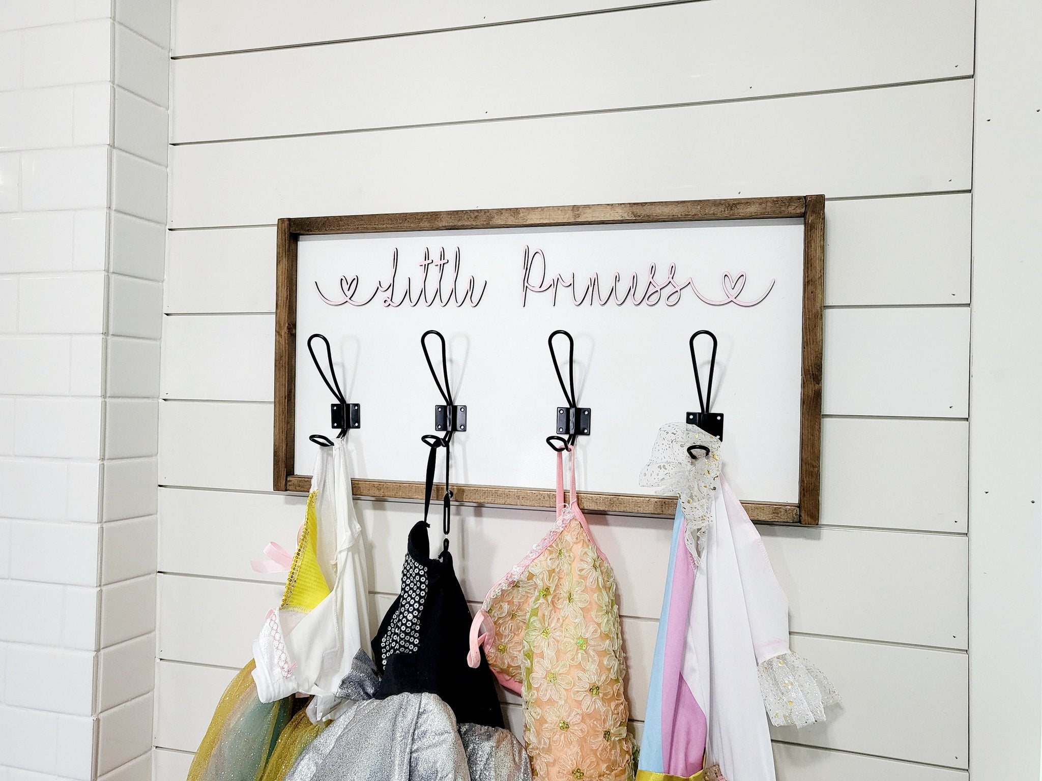 princess dress hanger Princess Dress up Station Hangers, Disney Princess Hangers for Children, Princess Dress up Storage, Children's Costume Hanger, Dress up Rail