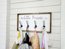 Load image into Gallery viewer, 3D Little Princess Hook sign | Girls Room Decor | Dress Up Decor | Princess Decor | Princess Dress Holder | Dress Up Clothes sign
