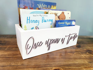 Once upon a time box- Book Box - Book Storage - Kids books - Book caddy - Kids room storage