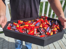 Load image into Gallery viewer, Coffin Serving tray - Halloween Decor - Candy box - Candy station - Trick or Treat Candy Box - Halloween Party Decor - Outdoor Food Tray
