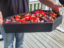 Load image into Gallery viewer, Coffin Serving tray - Halloween Decor - Candy box - Candy station - Trick or Treat Candy Box - Halloween Party Decor - Outdoor Food Tray
