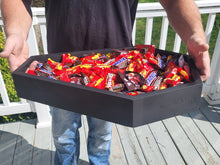 Load image into Gallery viewer, Coffin Serving tray - Halloween Decor - Candy box - Candy station - Trick or Treat Candy Box - Halloween Party Decor - Outdoor Food Tray
