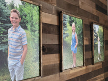 Load image into Gallery viewer, Custom Framed Photo on Wood | Custom Wood Framed Photo Prints | Wood Framed Family picture | Framed Wood photo | Wedding Photo on Wood
