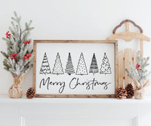 Load image into Gallery viewer, Merry Christmas sign- Boho Christmas Decor - All I want For Sign - Christmas Mantle Decor- Farmhouse Christmas Decor
