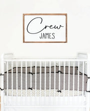 Load image into Gallery viewer, Nursery Name Sign | Baby Name Sign | Nursery Name Sign Wood | Nursery Name Sign Boy | Nursery Name Sign Girl | Crib Sign | Baby Girl Sign
