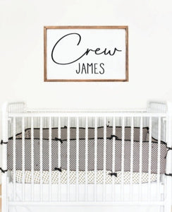 Nursery Name Sign | Baby Name Sign | Nursery Name Sign Wood | Nursery Name Sign Boy | Nursery Name Sign Girl | Crib Sign | Baby Girl Sign