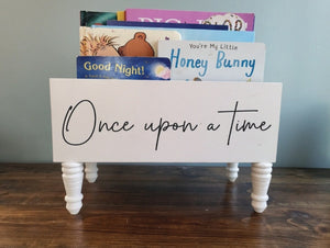 Once upon a time box- Book Box - Book Storage - Kids books - Book caddy - Kids room storage - Toy Storage - Kids Christmas Gift