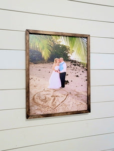 Wedding Photos Printed On Wood