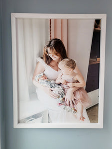 Newborn Photos Printed On Wood